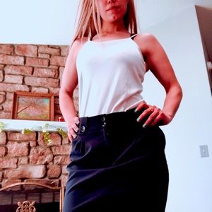 FOREVER 21 navy skirt.